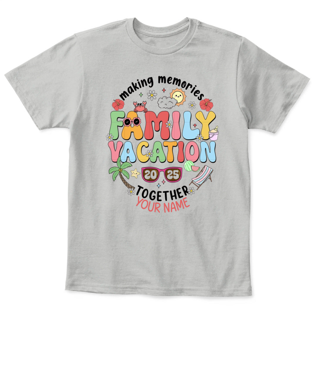 Family Vacation 2025 T-Shirt – Custom Summer Trip Shirt for Family Reunion