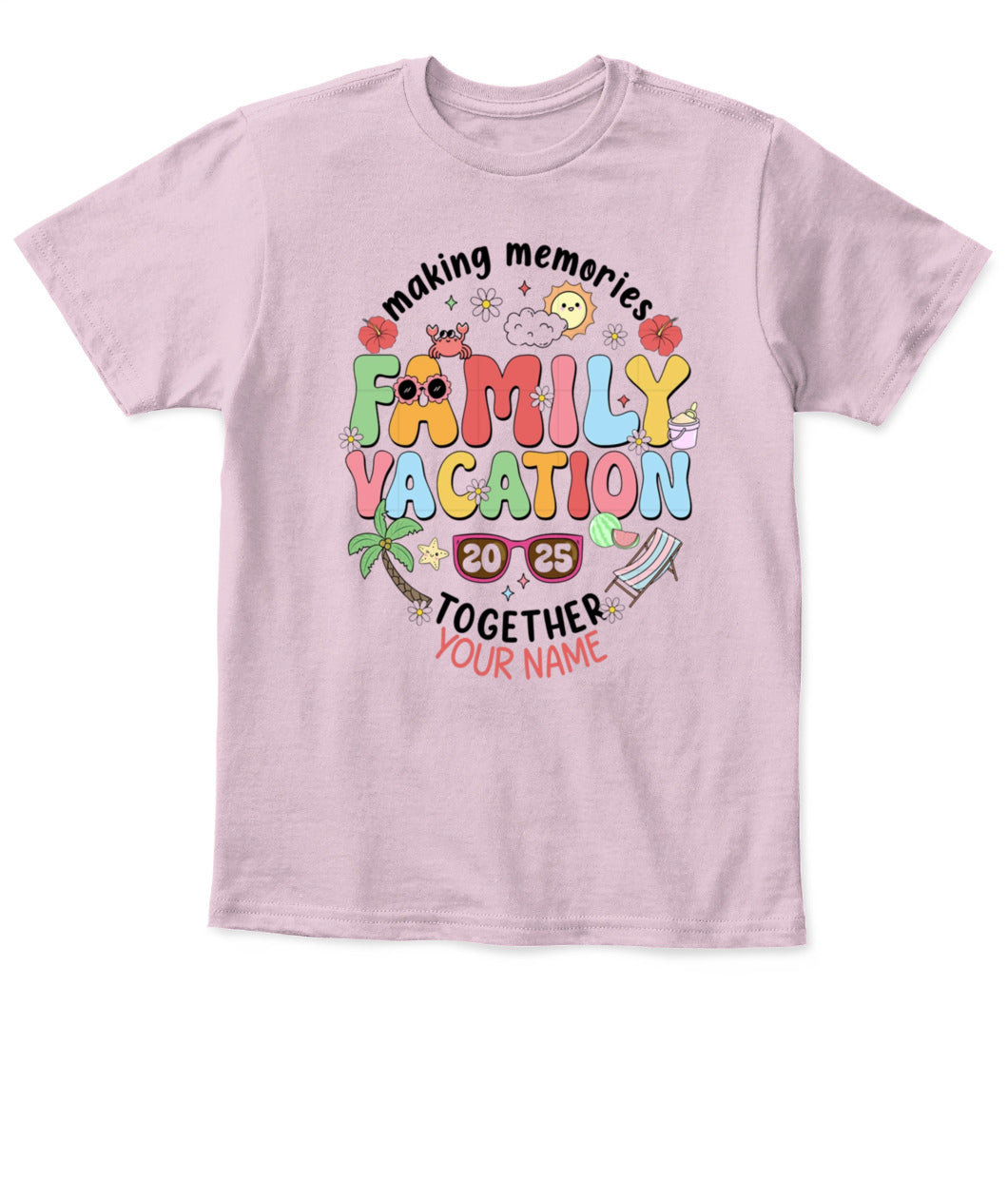 Family Vacation 2025 T-Shirt – Custom Summer Trip Shirt for Family Reunion