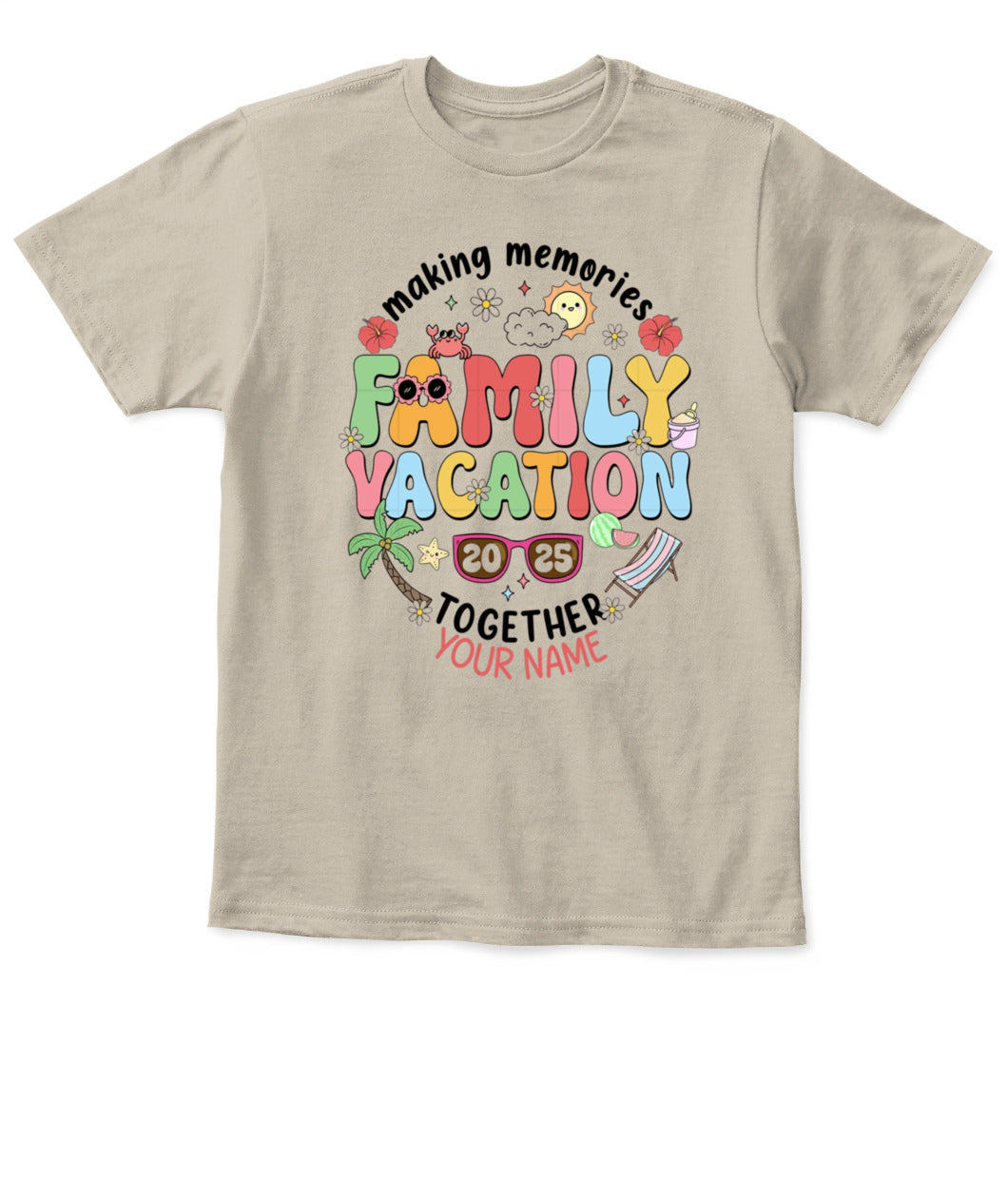 Family Vacation 2025 T-Shirt – Custom Summer Trip Shirt for Family Reunion
