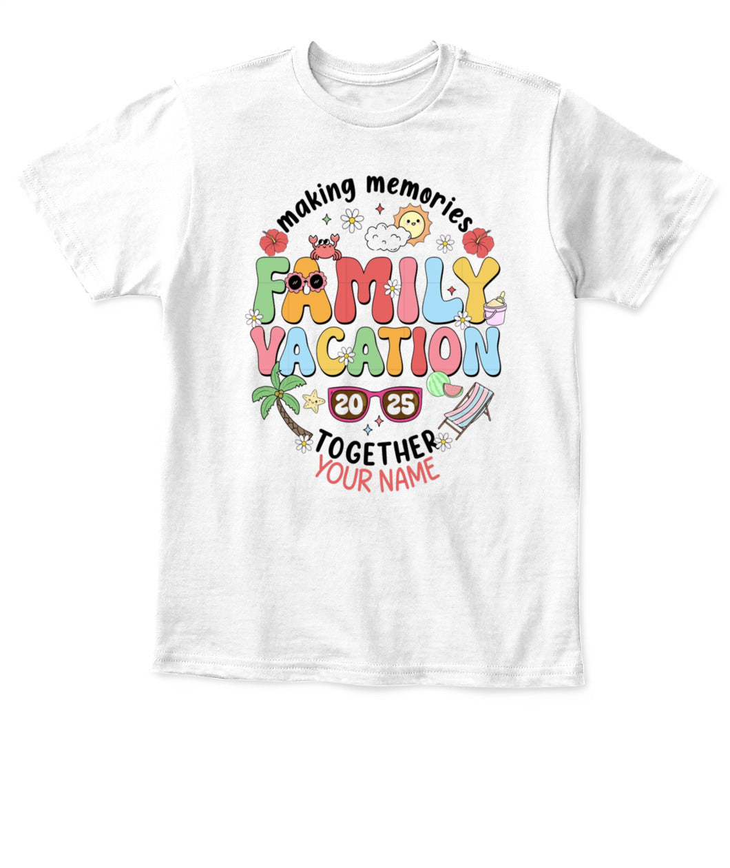 Family Vacation 2025 T-Shirt – Custom Summer Trip Shirt for Family Reunion