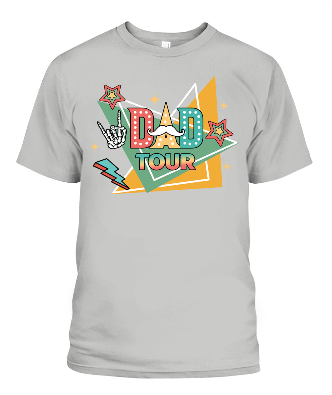 Dad Tour T-Shirt – Funny Retro Rock Star Style Father’s Day Gift Tee