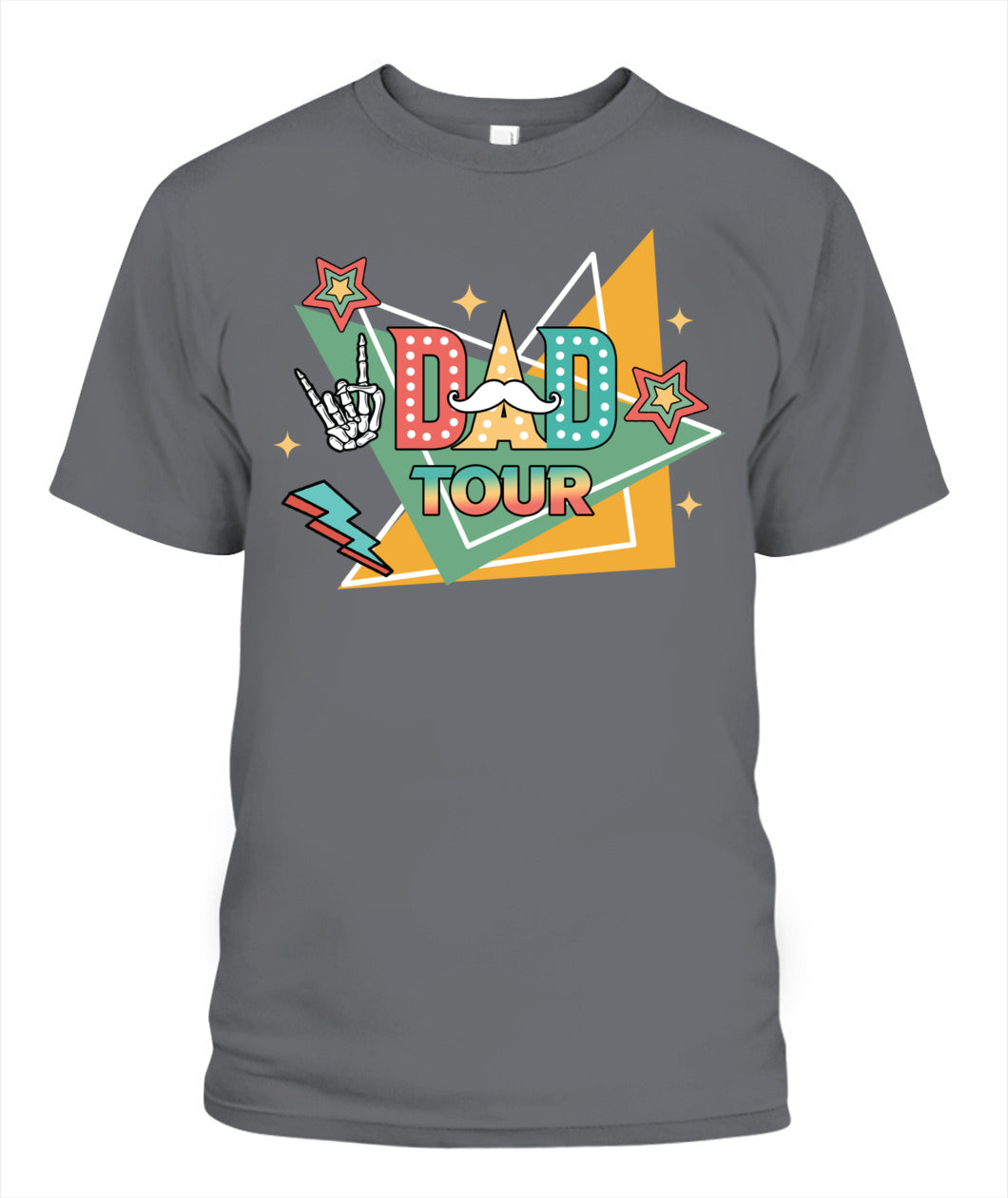Dad Tour T-Shirt – Funny Retro Rock Star Style Father’s Day Gift Tee