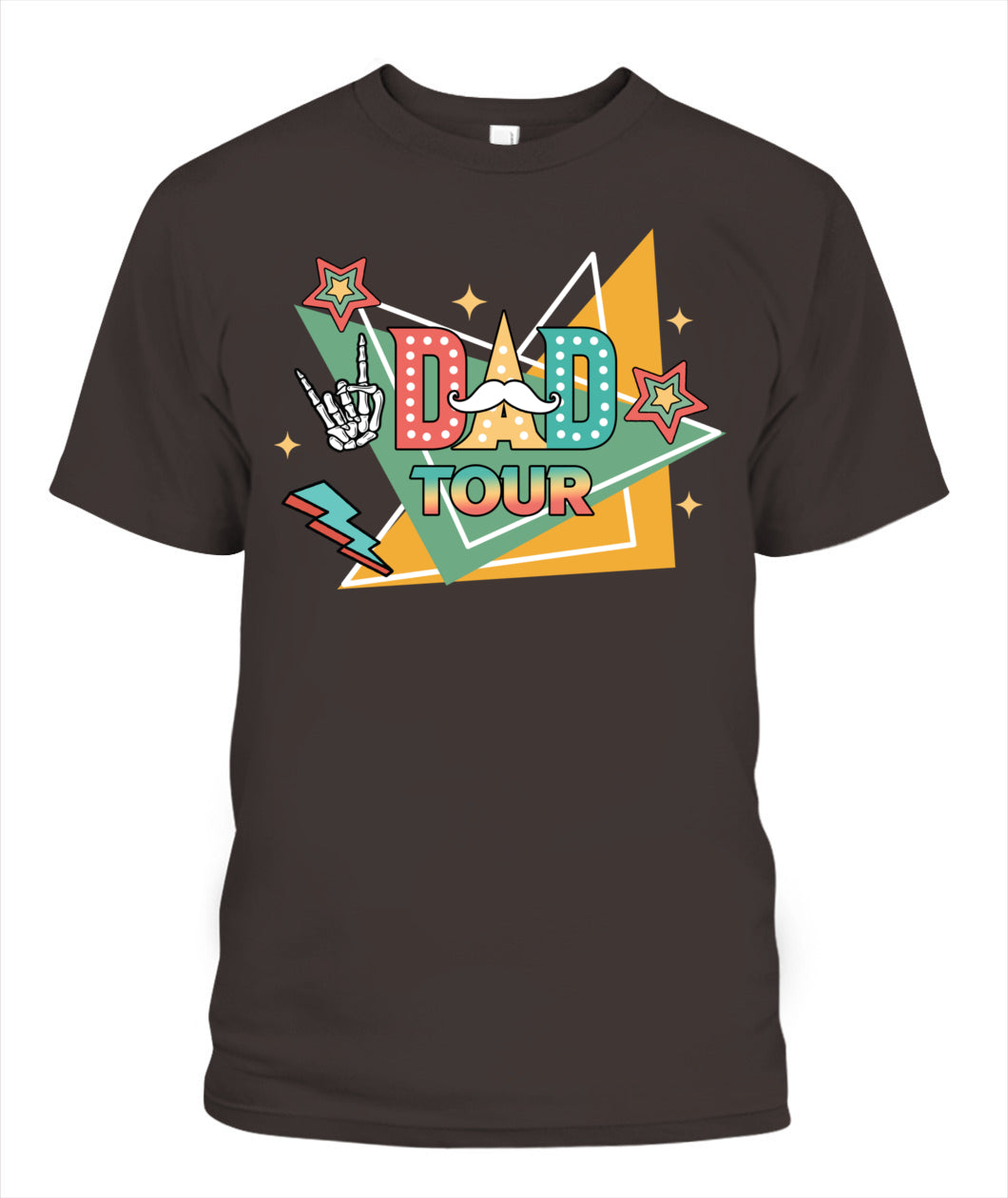 Dad Tour T-Shirt – Funny Retro Rock Star Style Father’s Day Gift Tee