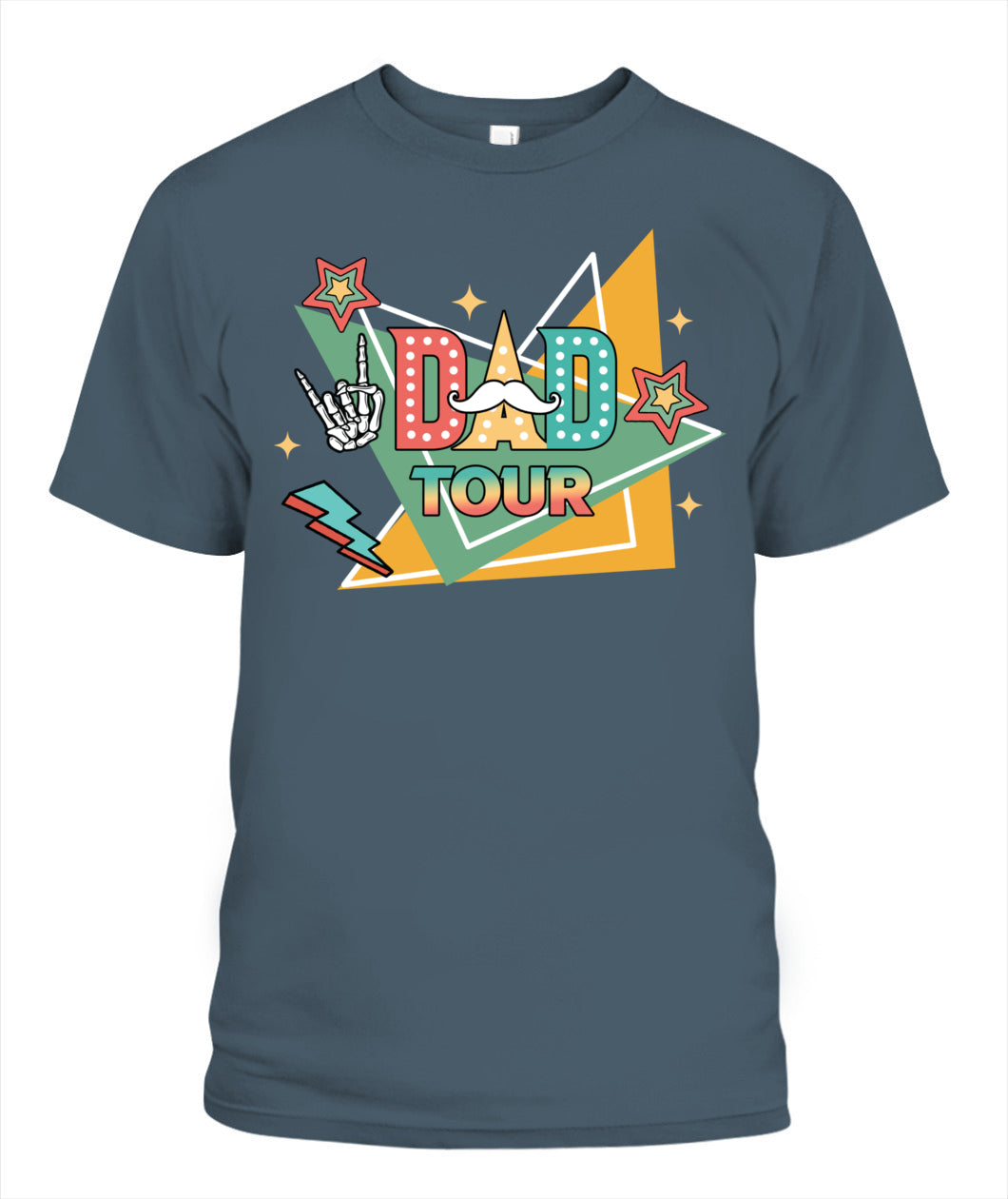 Dad Tour T-Shirt – Funny Retro Rock Star Style Father’s Day Gift Tee