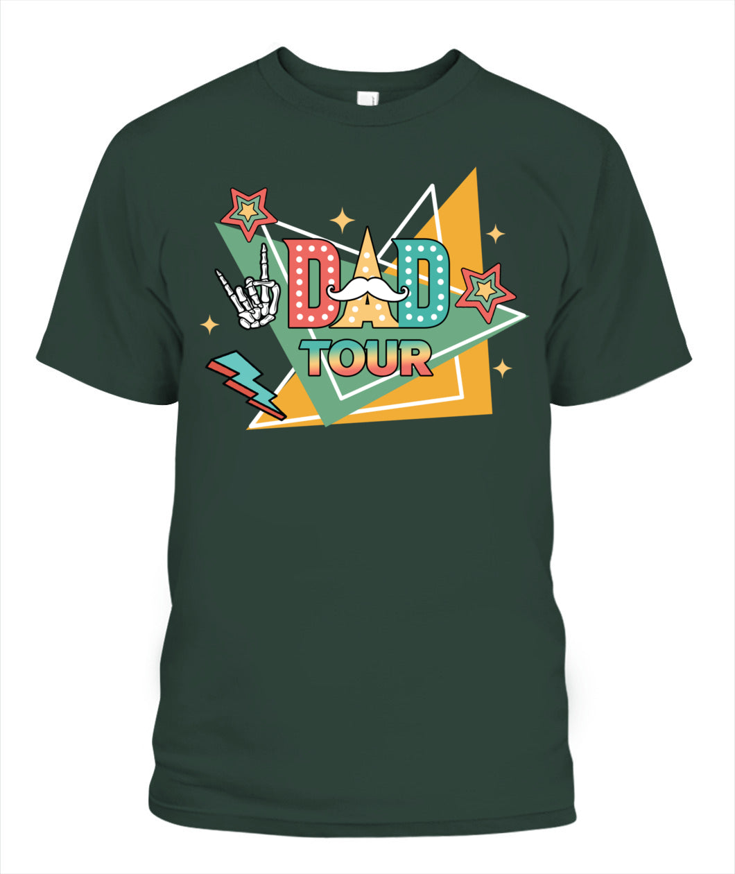 Dad Tour T-Shirt – Funny Retro Rock Star Style Father’s Day Gift Tee