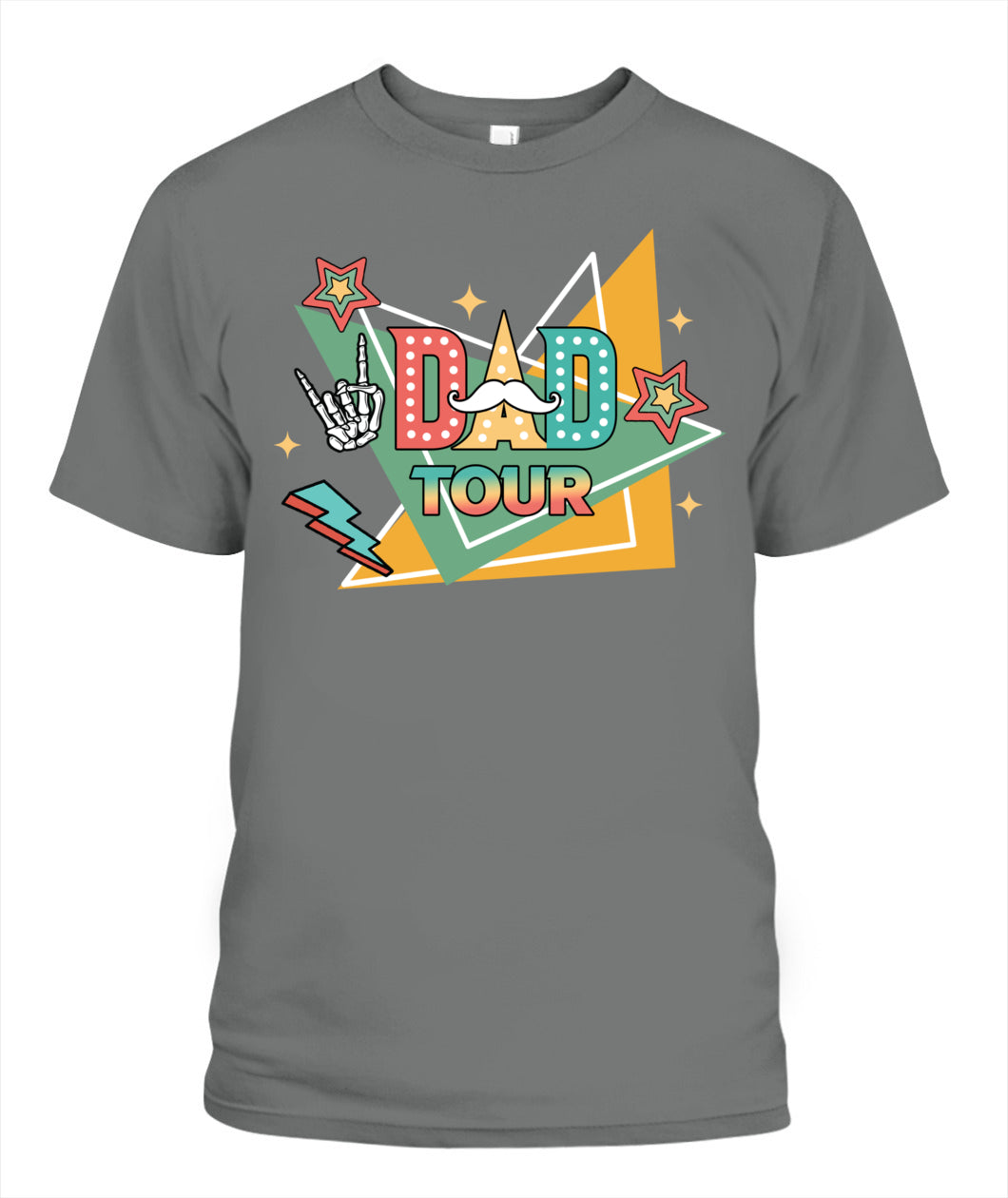 Dad Tour T-Shirt – Funny Retro Rock Star Style Father’s Day Gift Tee