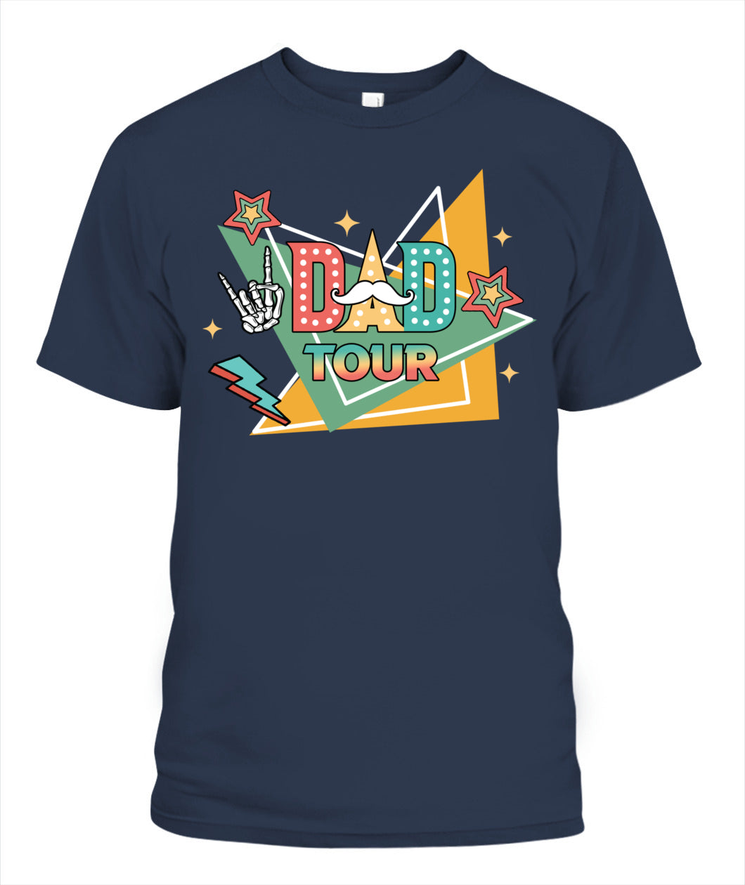 Dad Tour T-Shirt – Funny Retro Rock Star Style Father’s Day Gift Tee