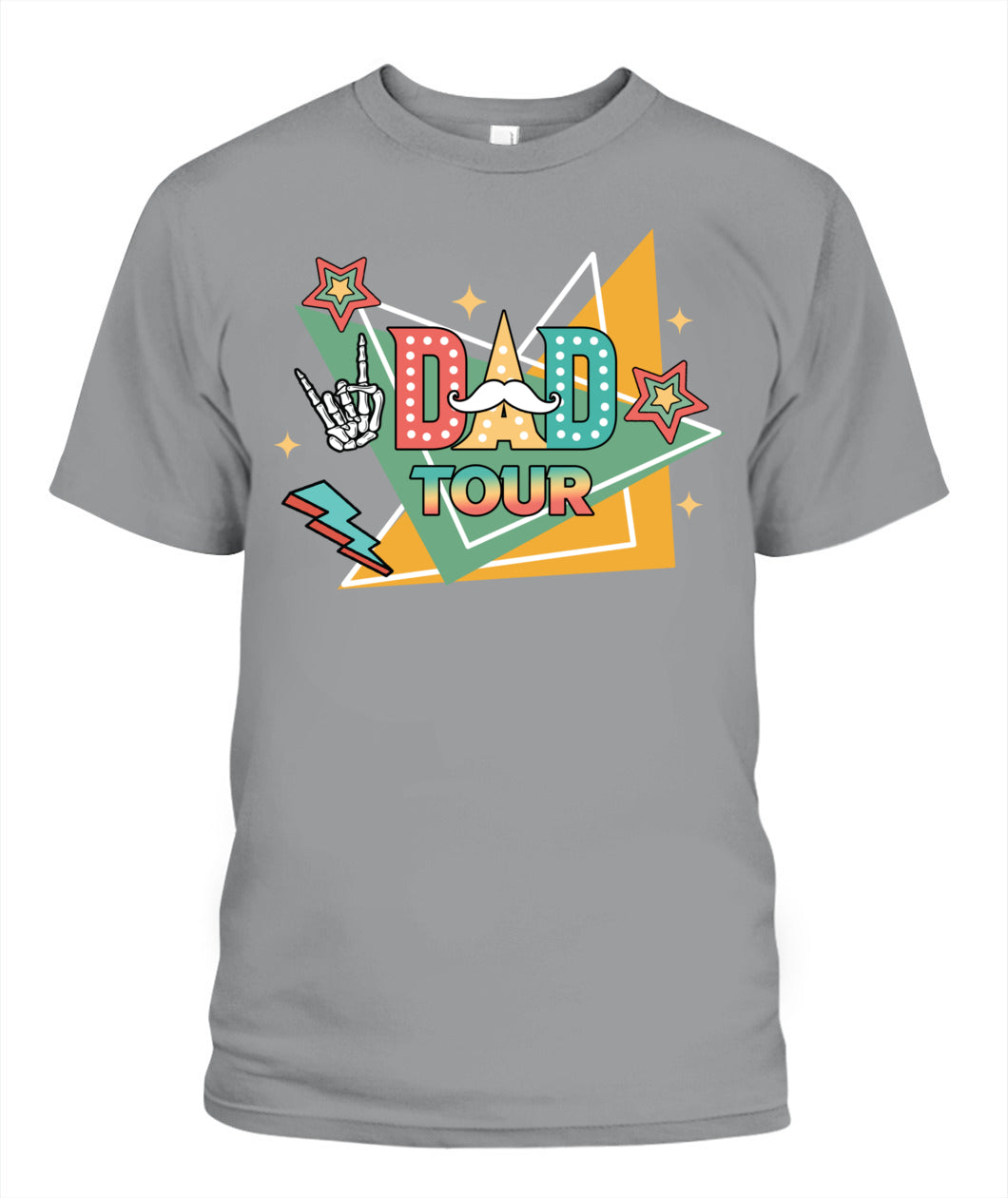 Dad Tour T-Shirt – Funny Retro Rock Star Style Father’s Day Gift Tee