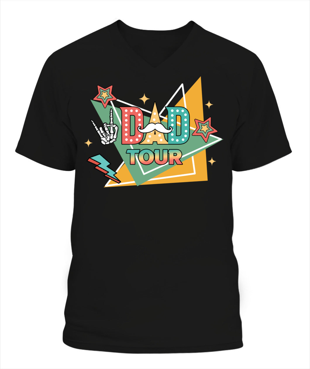 Dad Tour T-Shirt – Funny Retro Rock Star Style Father’s Day Gift Tee