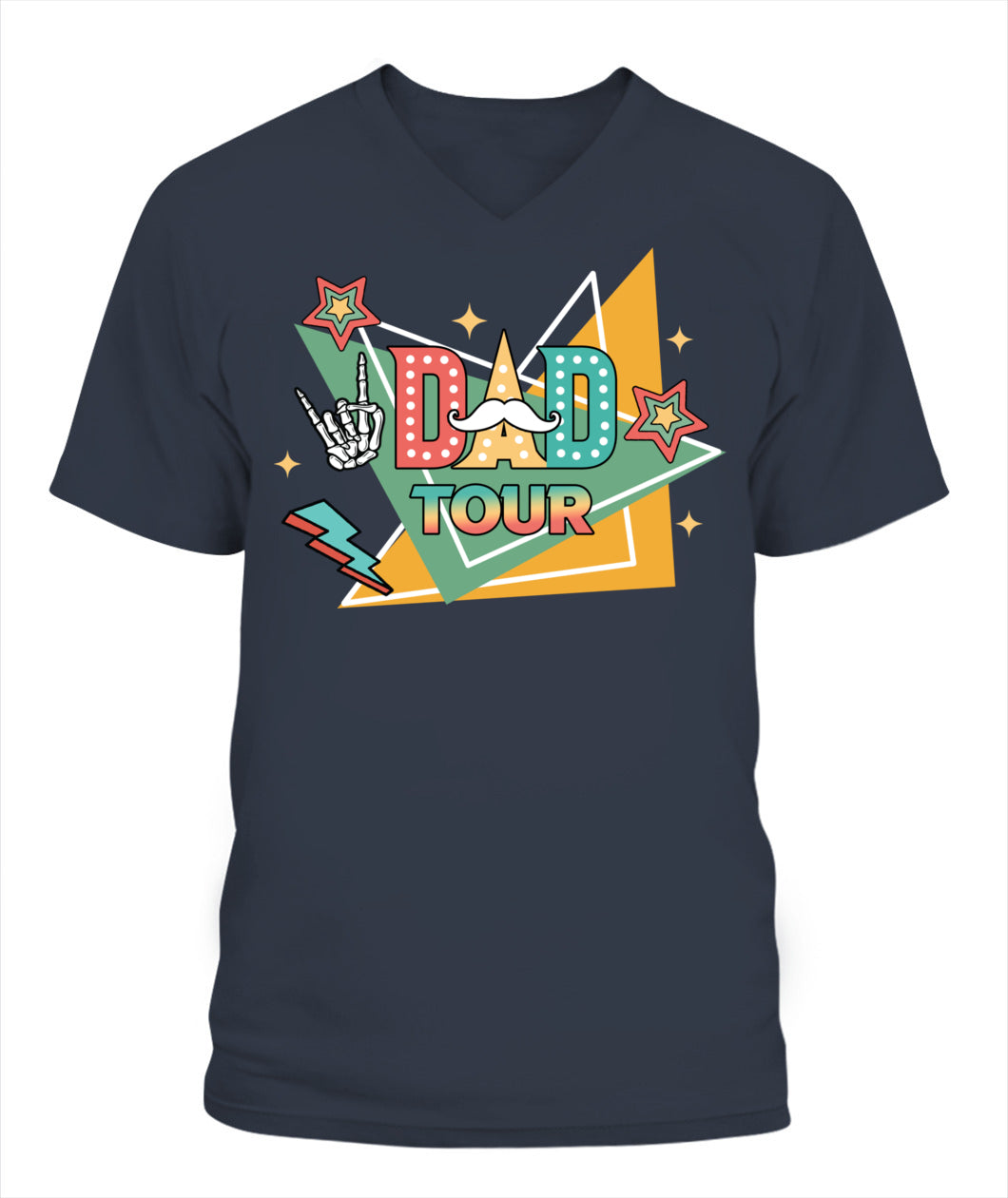 Dad Tour T-Shirt – Funny Retro Rock Star Style Father’s Day Gift Tee