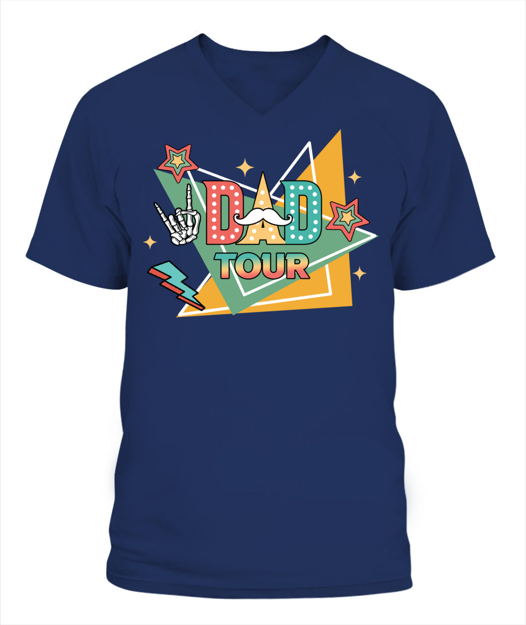 Dad Tour T-Shirt – Funny Retro Rock Star Style Father’s Day Gift Tee