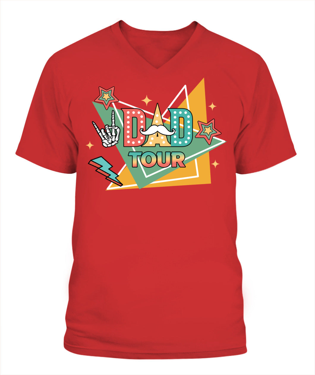 Dad Tour T-Shirt – Funny Retro Rock Star Style Father’s Day Gift Tee