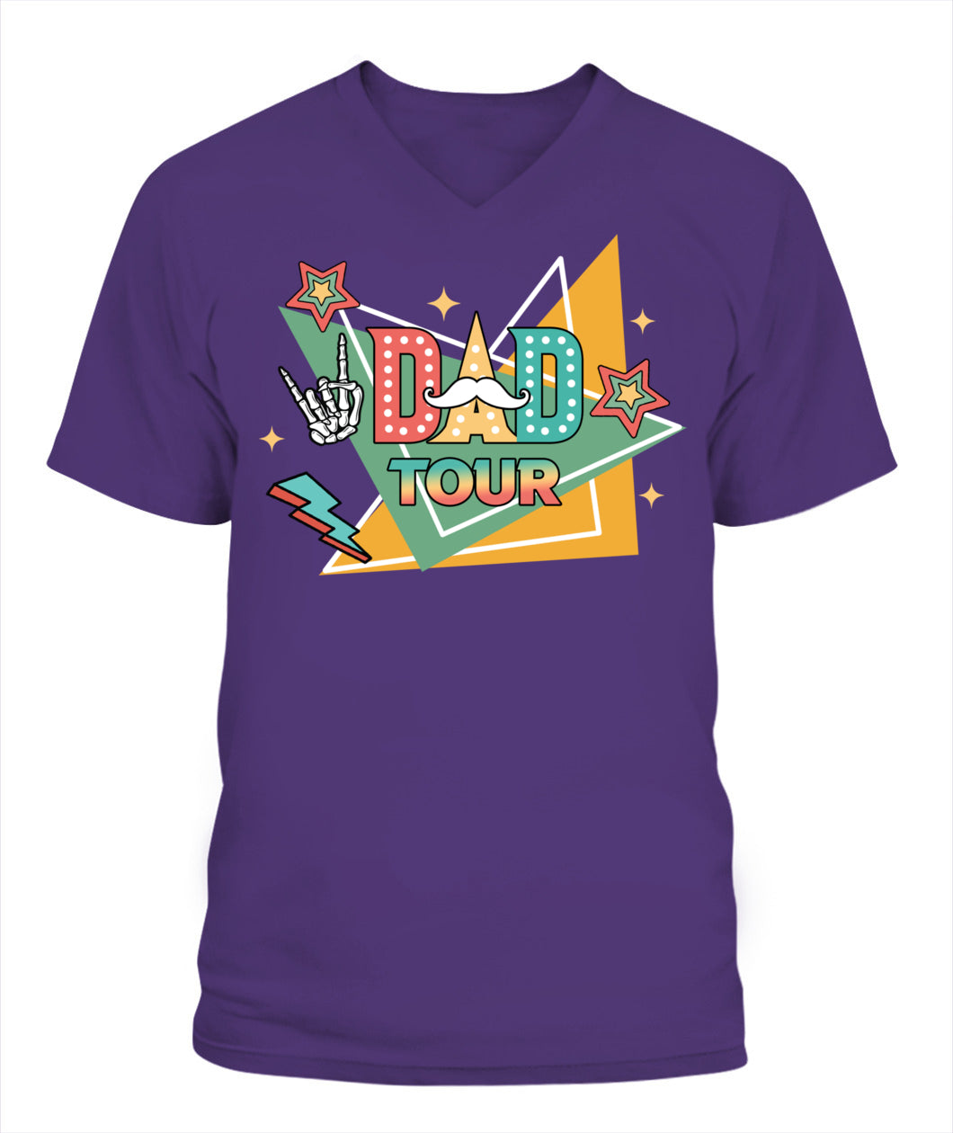 Dad Tour T-Shirt – Funny Retro Rock Star Style Father’s Day Gift Tee