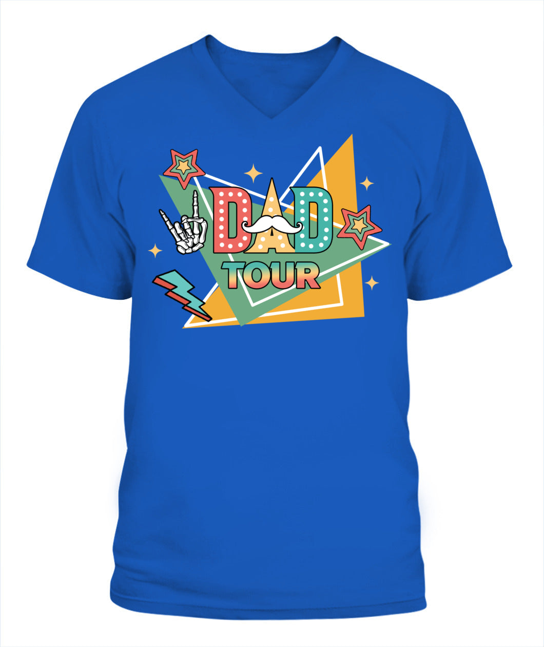 Dad Tour T-Shirt – Funny Retro Rock Star Style Father’s Day Gift Tee