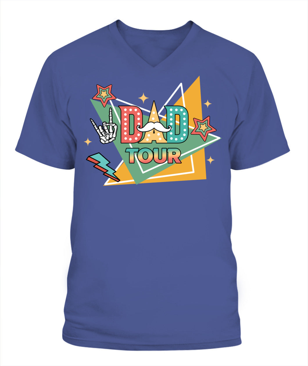 Dad Tour T-Shirt – Funny Retro Rock Star Style Father’s Day Gift Tee