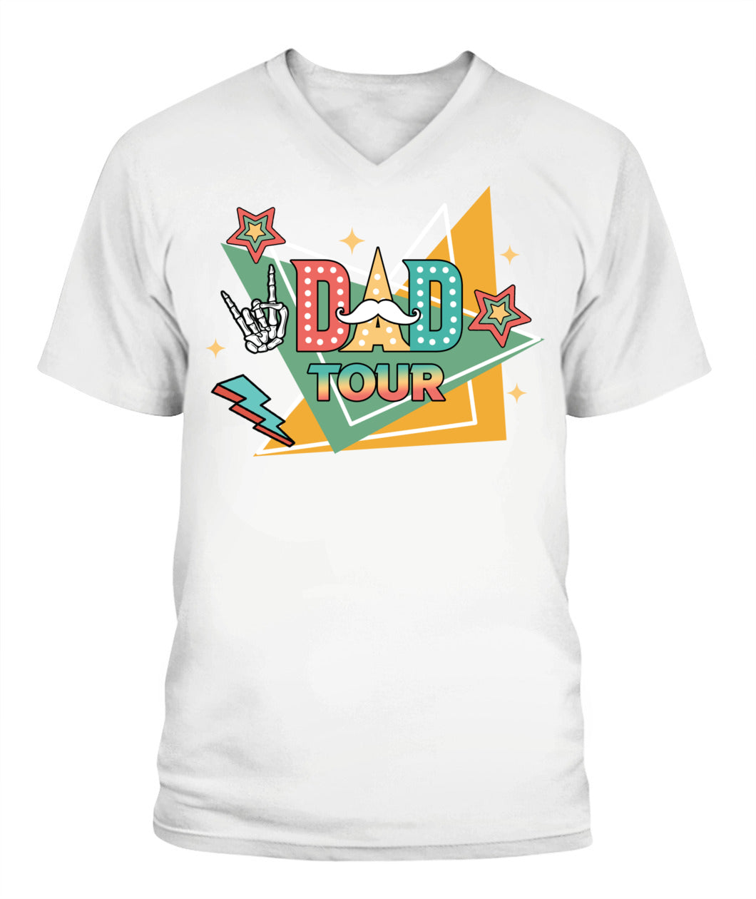 Dad Tour T-Shirt – Funny Retro Rock Star Style Father’s Day Gift Tee
