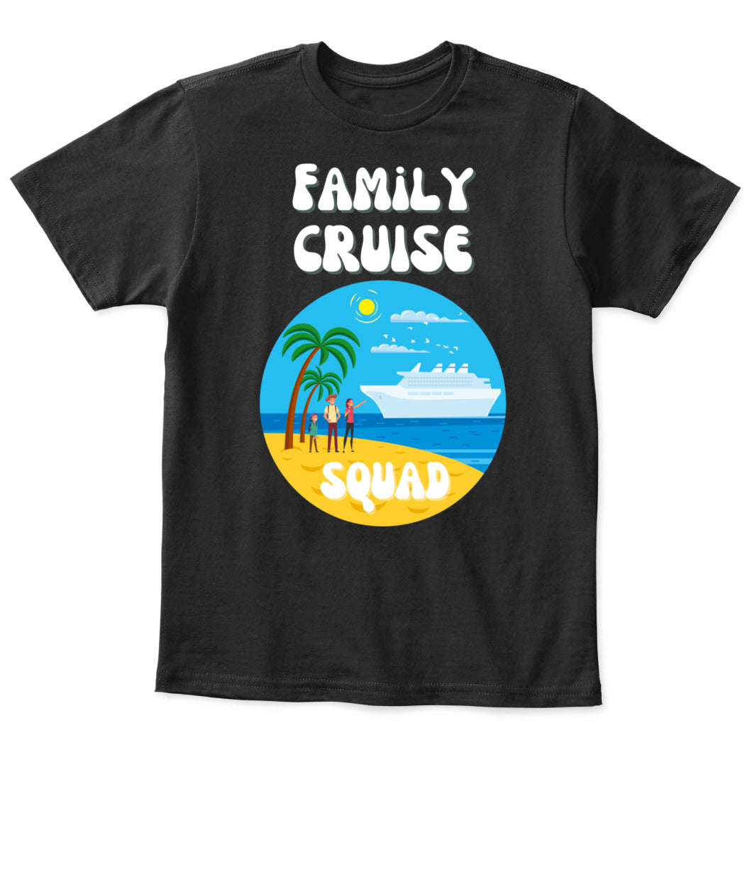 🚢 Family Cruise Squad – Kids’ Vacation T-Shirt 🌴