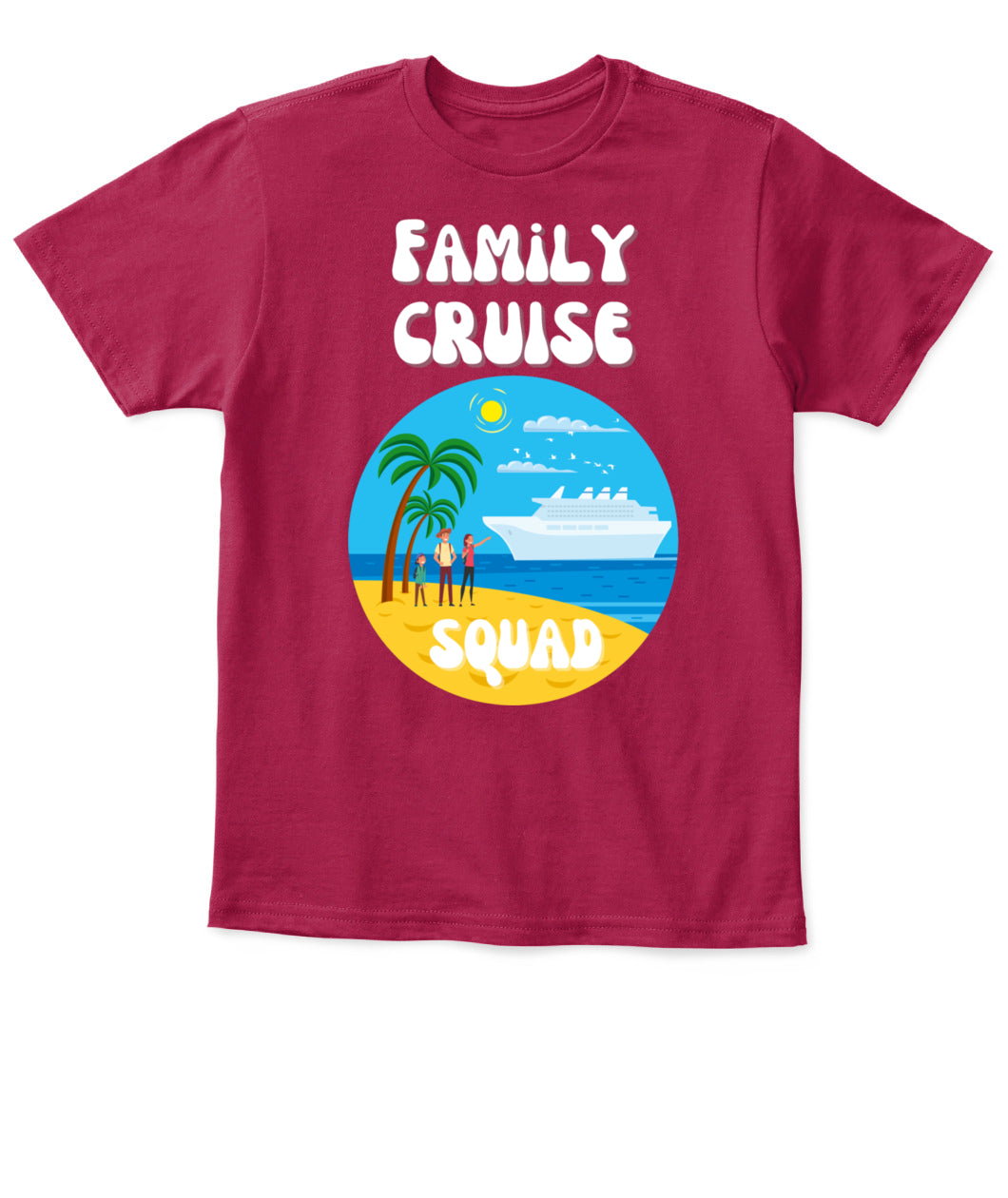 🚢 Family Cruise Squad – Kids’ Vacation T-Shirt 🌴