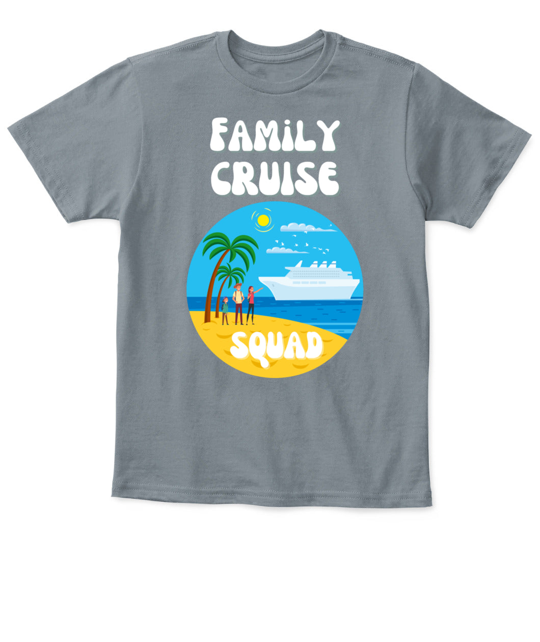🚢 Family Cruise Squad – Kids’ Vacation T-Shirt 🌴