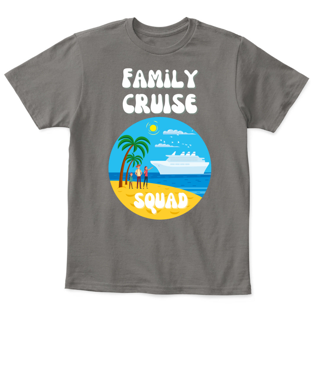 🚢 Family Cruise Squad – Kids’ Vacation T-Shirt 🌴
