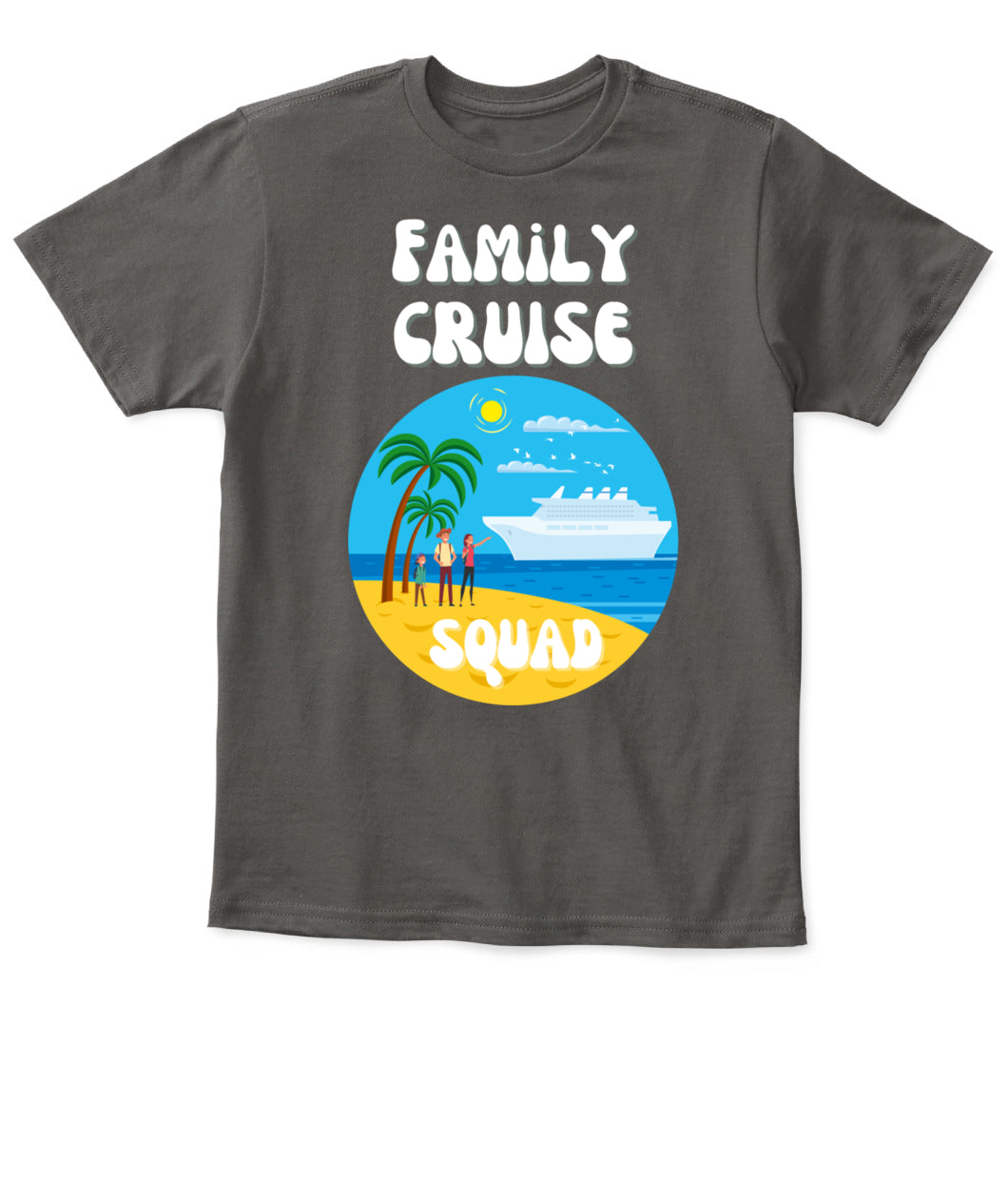 🚢 Family Cruise Squad – Kids’ Vacation T-Shirt 🌴