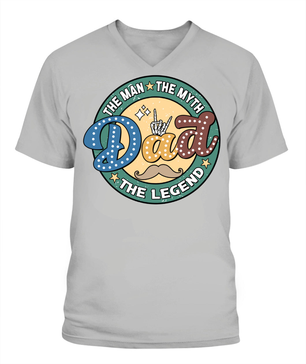 Dad The Man The Myth The Legend T-Shirt – Funny Retro Father’s Day Gift for Dad