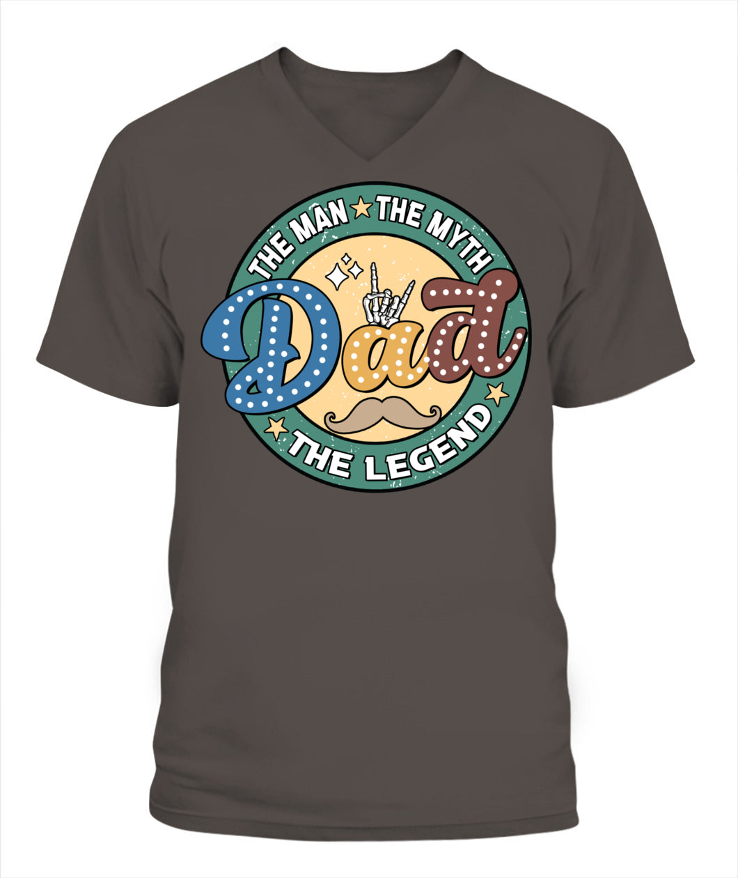 Dad The Man The Myth The Legend T-Shirt – Funny Retro Father’s Day Gift for Dad