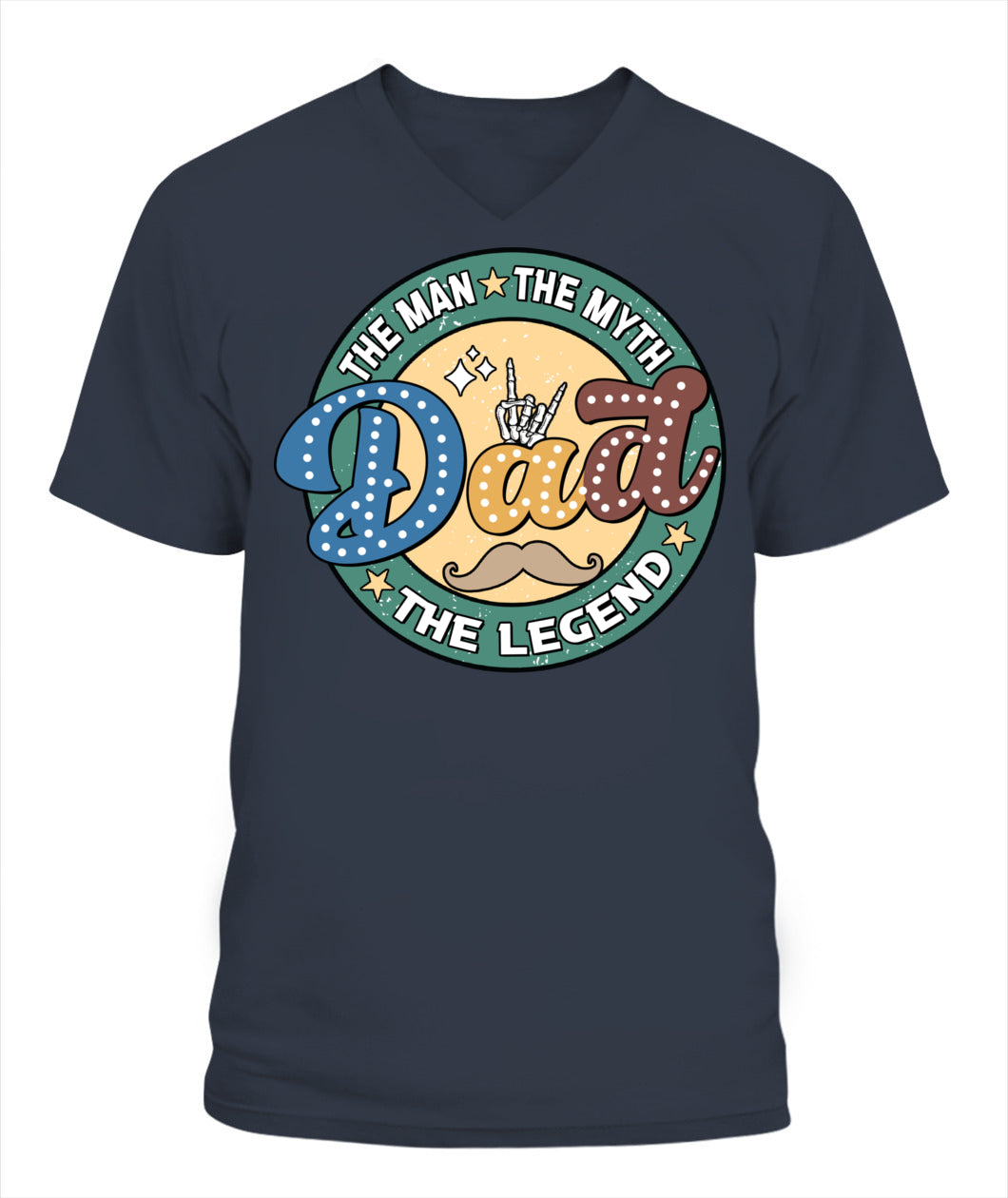 Dad The Man The Myth The Legend T-Shirt – Funny Retro Father’s Day Gift for Dad
