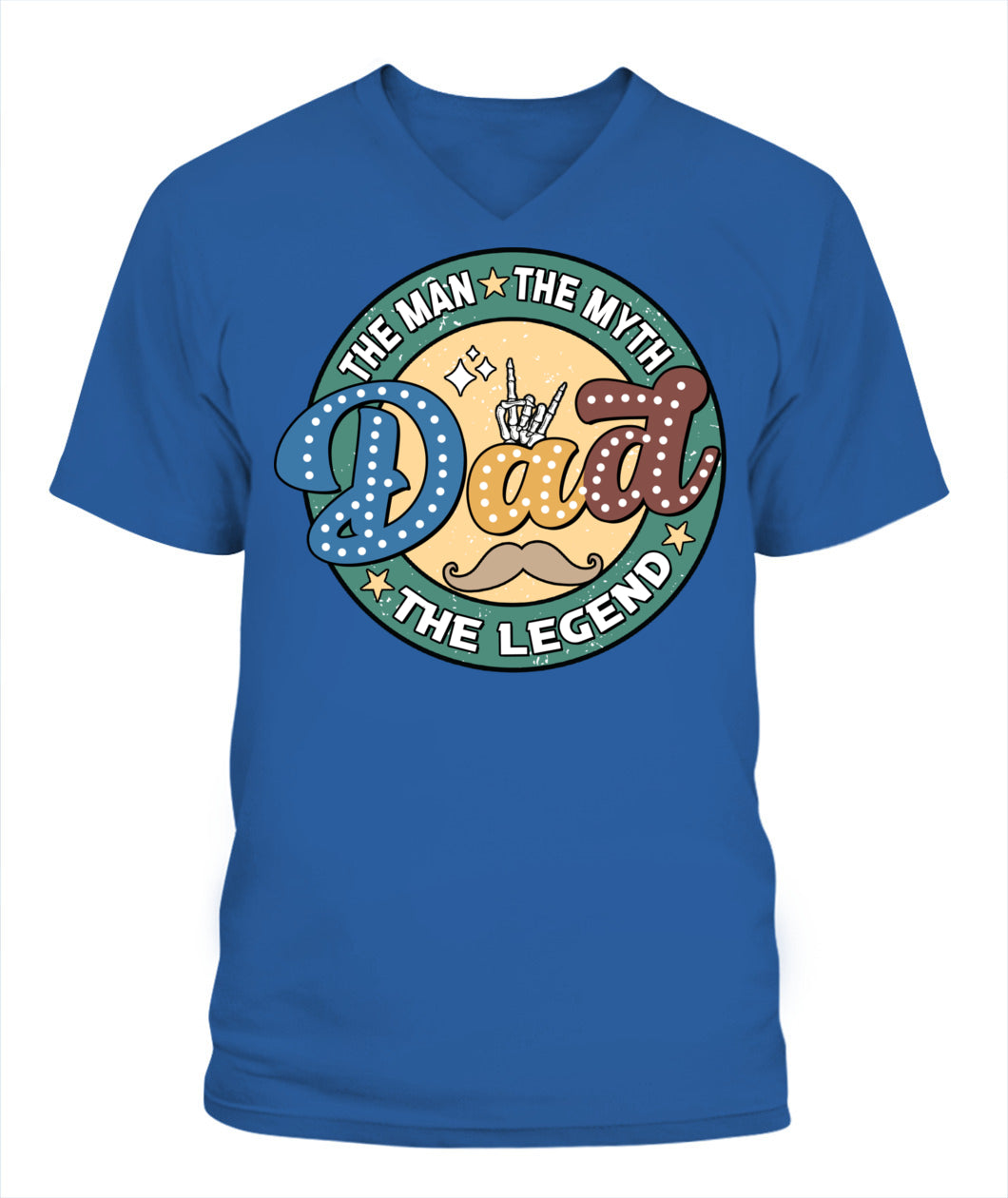 Dad The Man The Myth The Legend T-Shirt – Funny Retro Father’s Day Gift for Dad