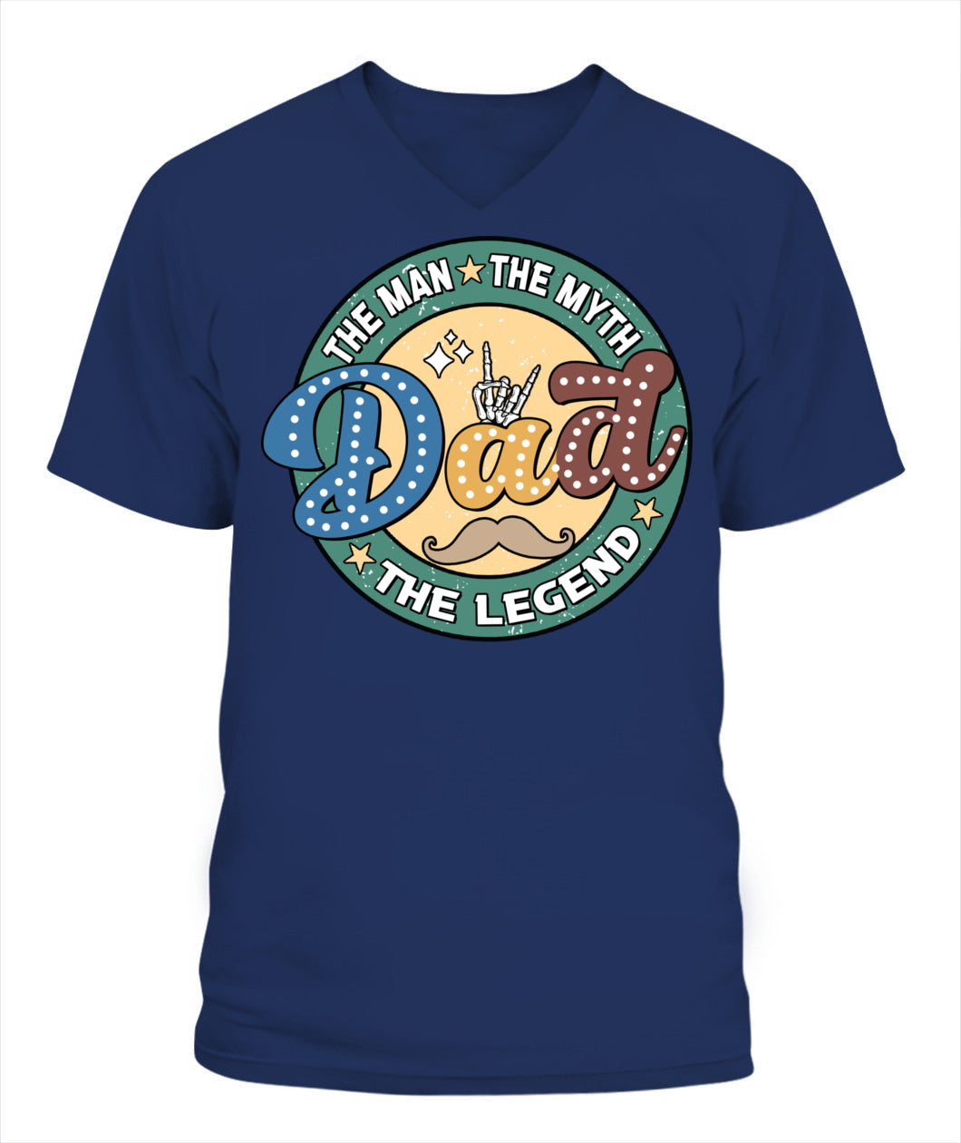 Dad The Man The Myth The Legend T-Shirt – Funny Retro Father’s Day Gift for Dad