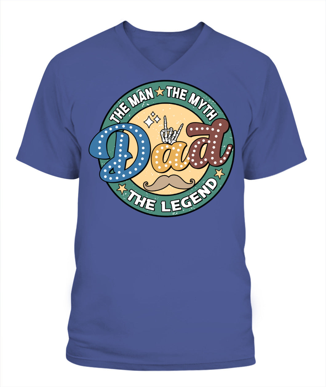 Dad The Man The Myth The Legend T-Shirt – Funny Retro Father’s Day Gift for Dad