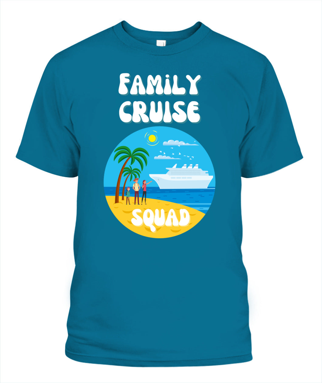 🚢 "Family Cruise Squad" – Matching Vacation T-Shirt for Parents