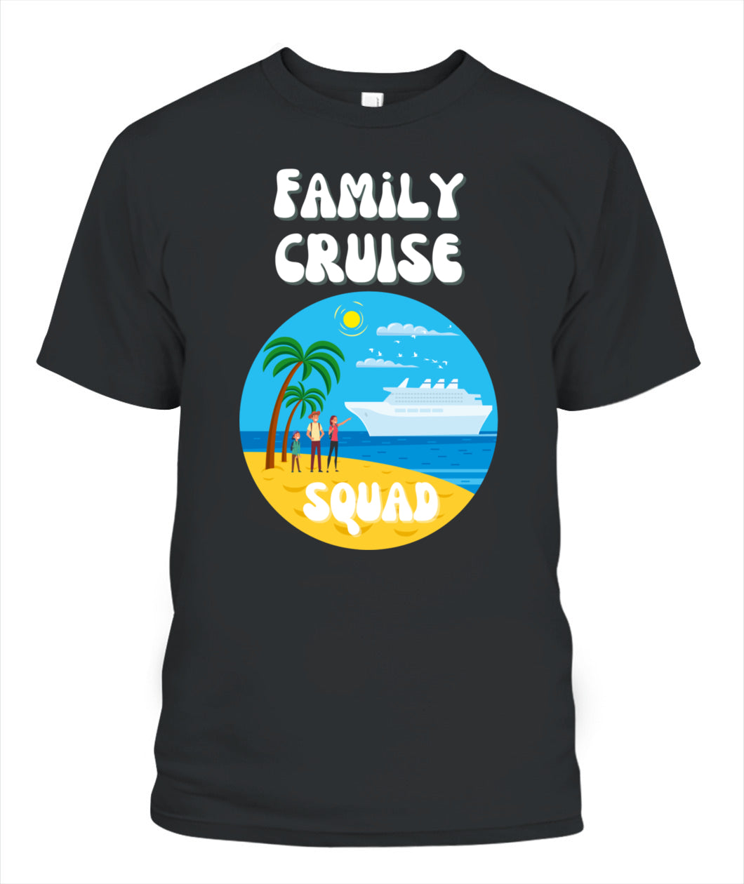 🚢 "Family Cruise Squad" – Matching Vacation T-Shirt for Parents