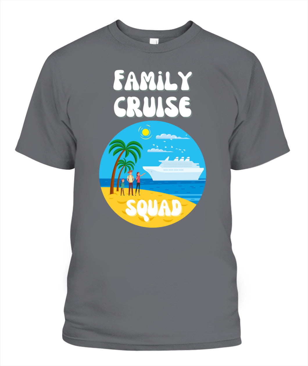🚢 "Family Cruise Squad" – Matching Vacation T-Shirt for Parents