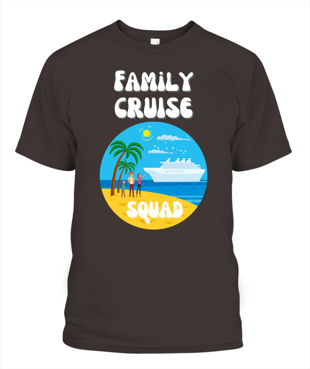 🚢 "Family Cruise Squad" – Matching Vacation T-Shirt for Parents