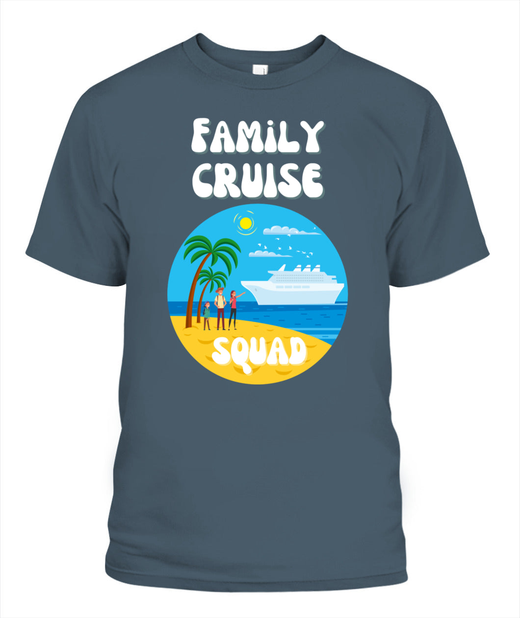 🚢 "Family Cruise Squad" – Matching Vacation T-Shirt for Parents