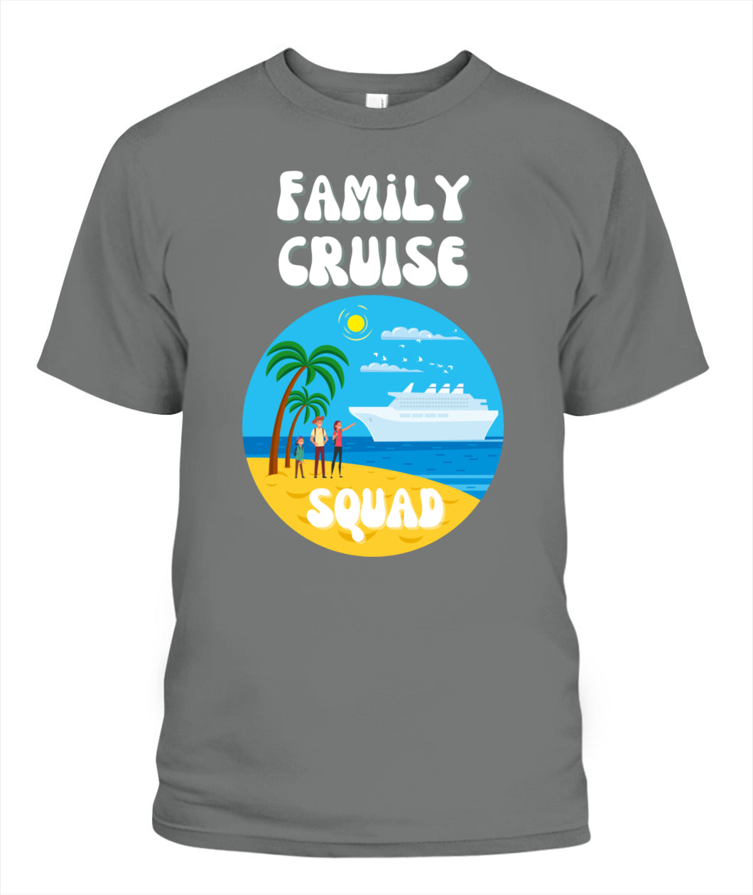 🚢 "Family Cruise Squad" – Matching Vacation T-Shirt for Parents