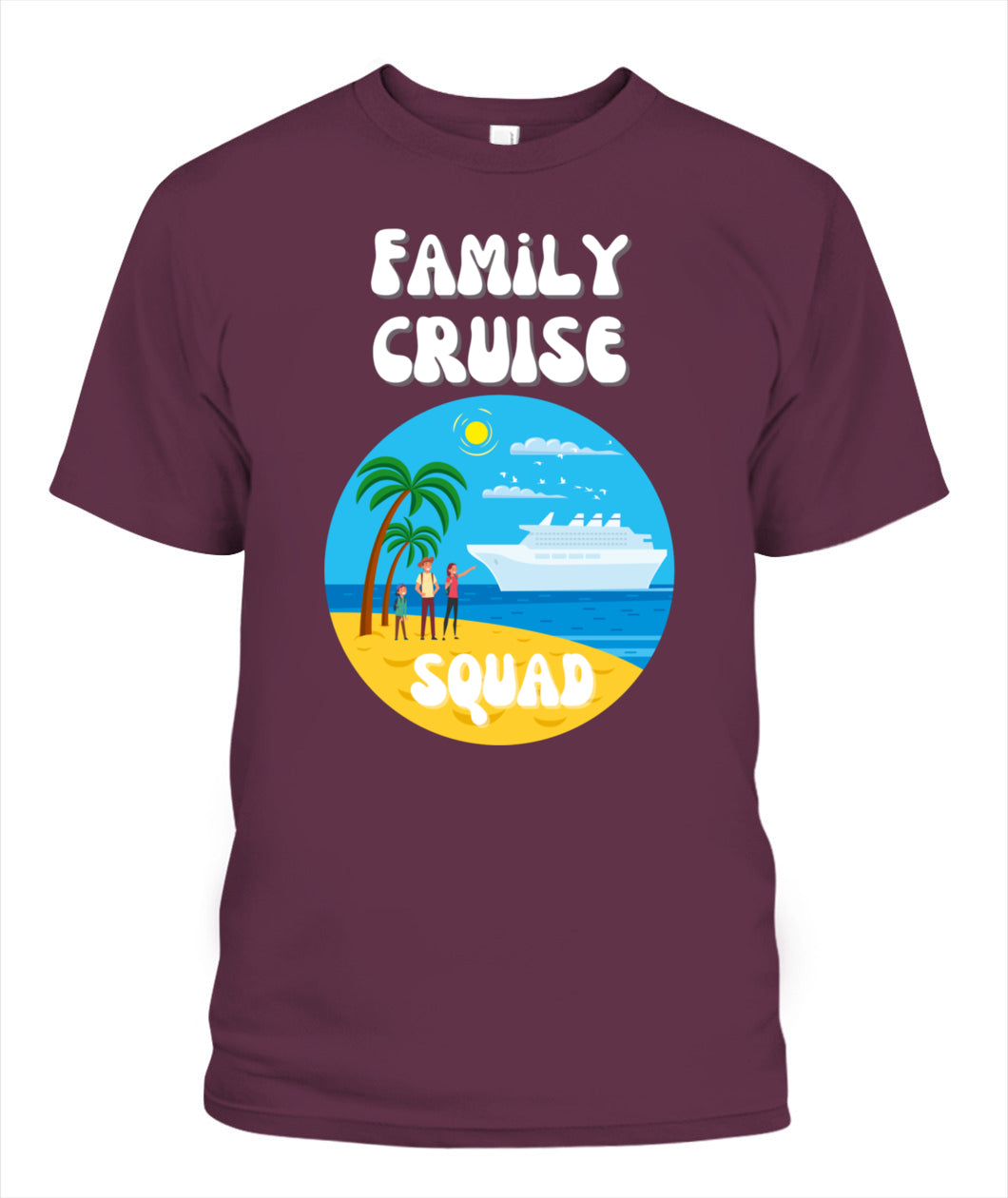 🚢 "Family Cruise Squad" – Matching Vacation T-Shirt for Parents