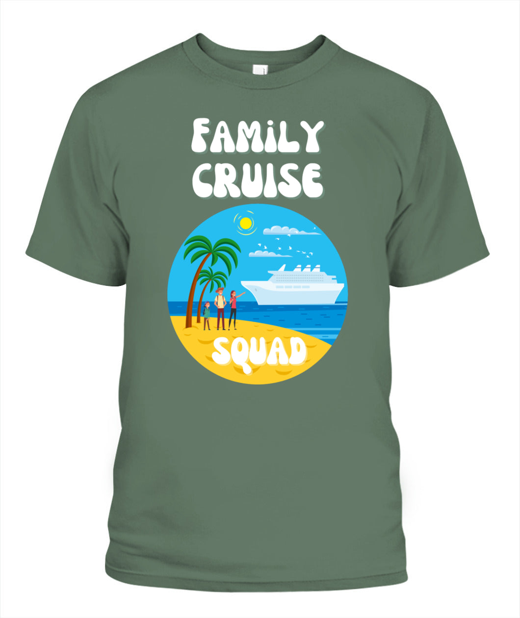 🚢 "Family Cruise Squad" – Matching Vacation T-Shirt for Parents