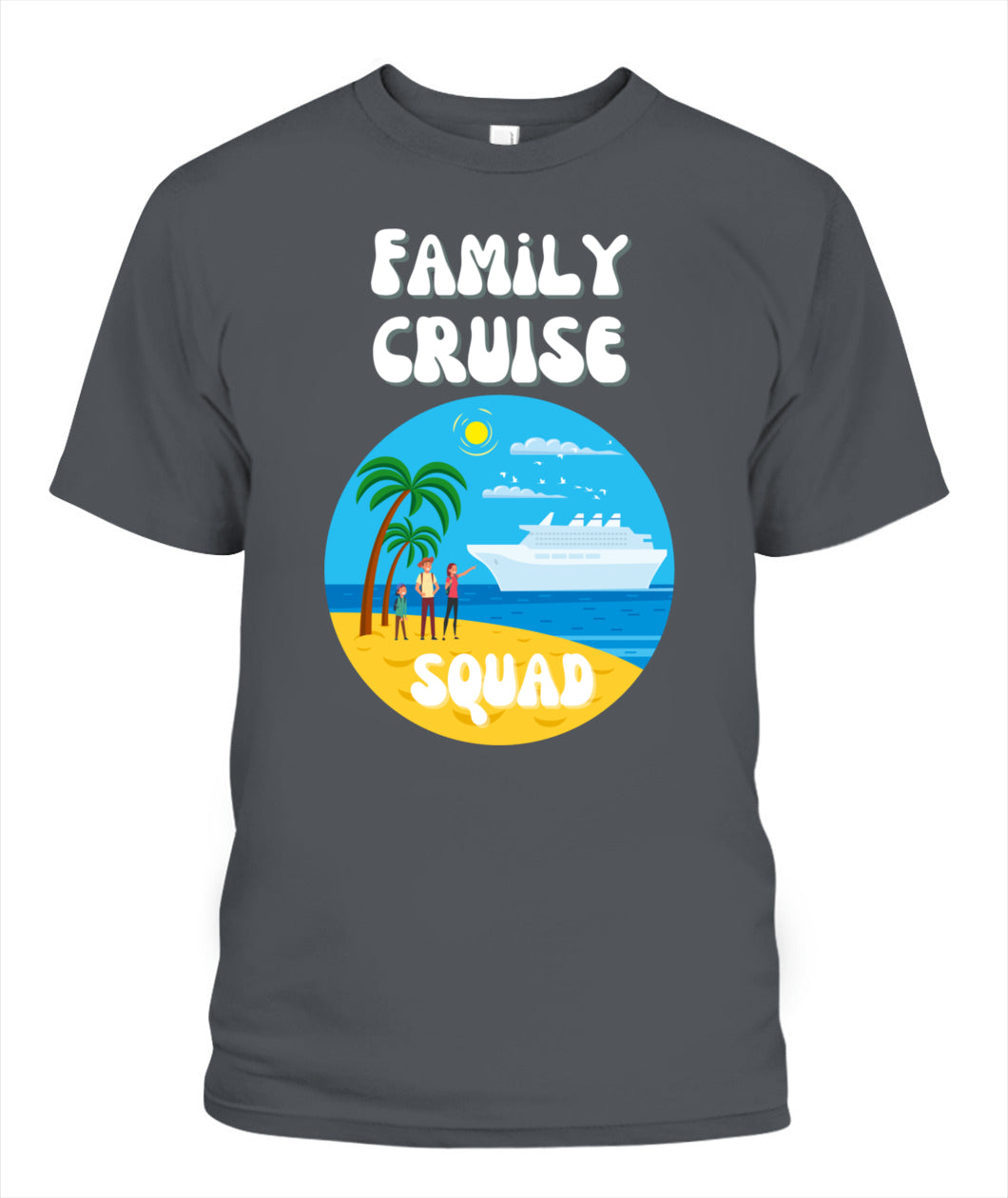 🚢 "Family Cruise Squad" – Matching Vacation T-Shirt for Parents