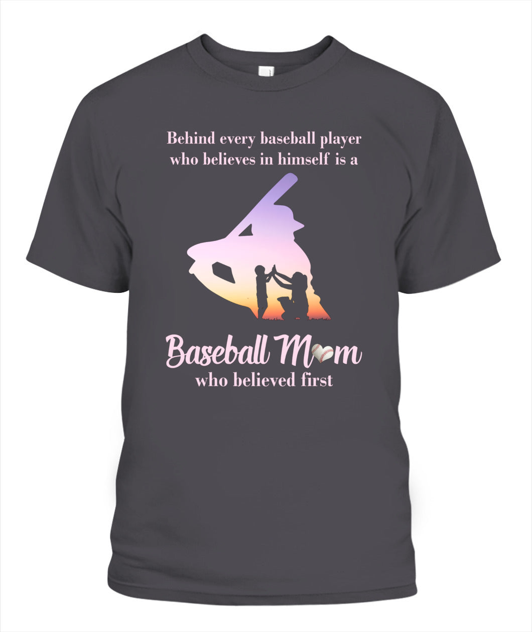 ⚾ "Baseball Mom – The First Believer" T-Shirt for Proud Moms