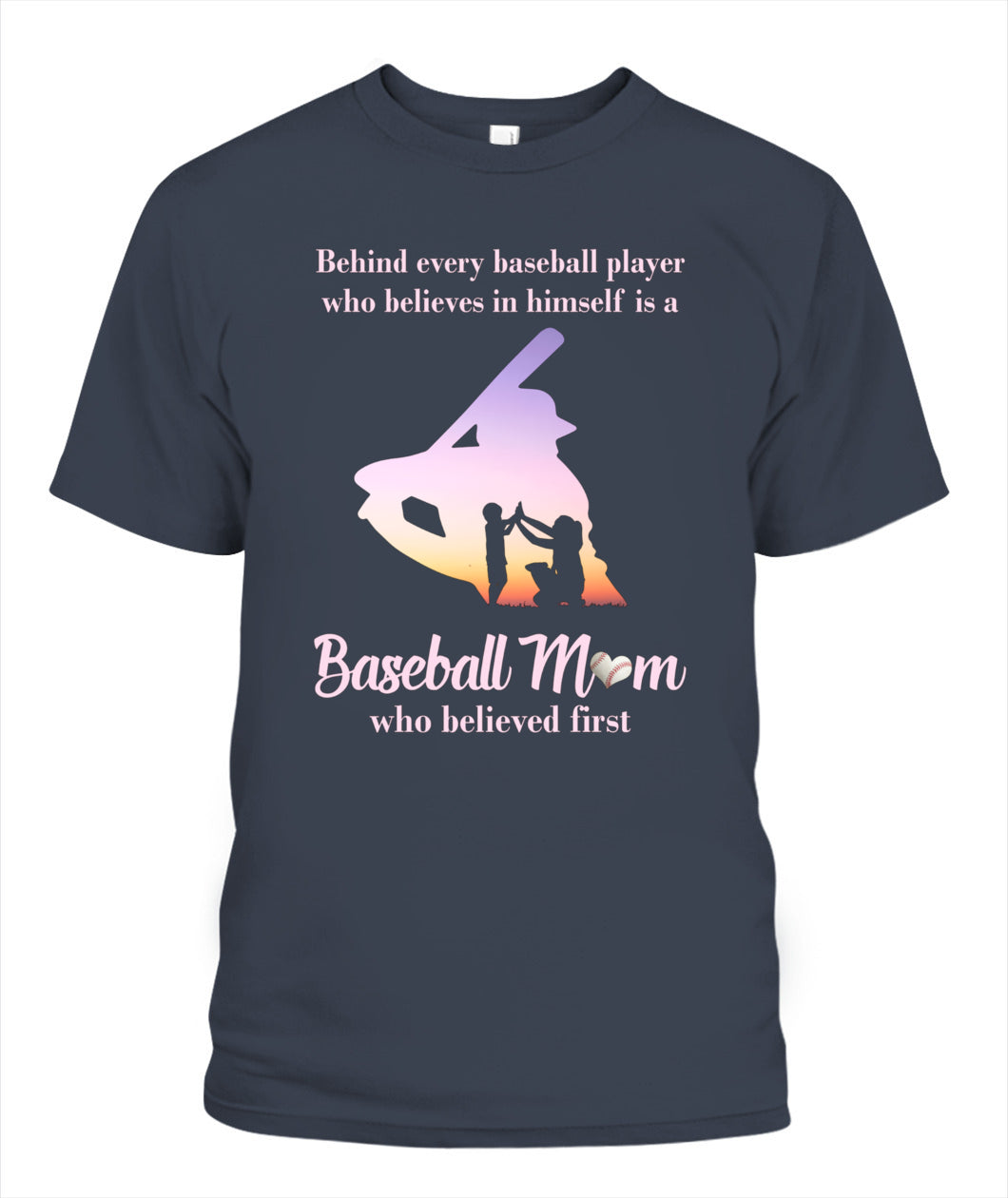 ⚾ "Baseball Mom – The First Believer" T-Shirt for Proud Moms