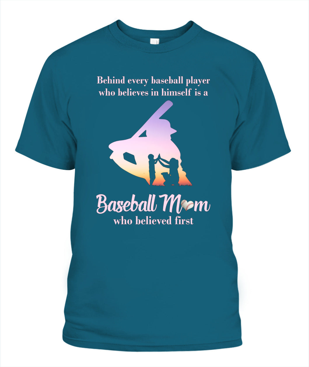 ⚾ "Baseball Mom – The First Believer" T-Shirt for Proud Moms