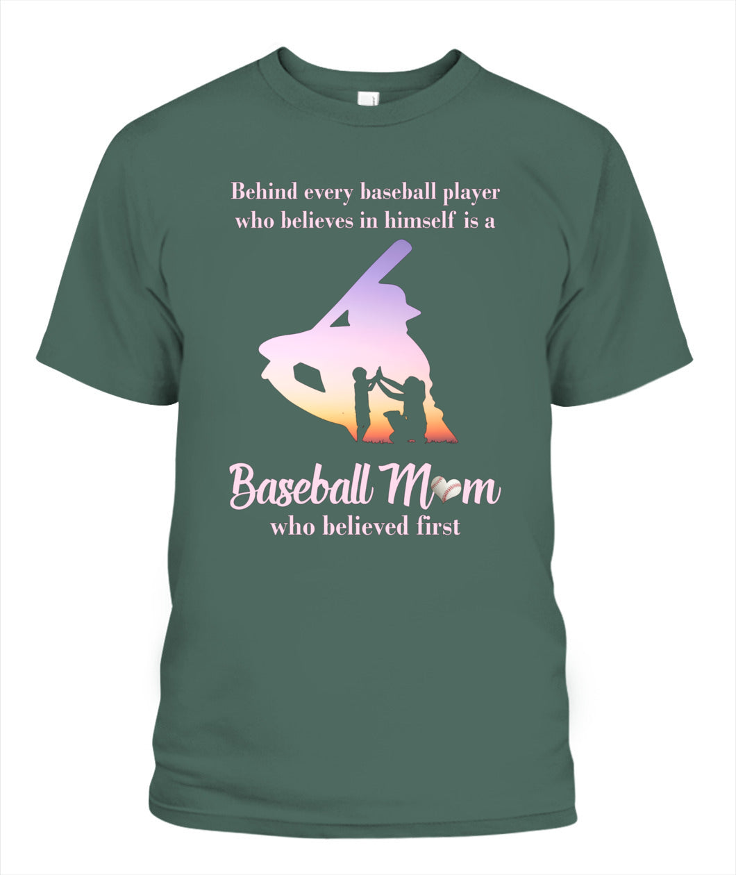 ⚾ "Baseball Mom – The First Believer" T-Shirt for Proud Moms