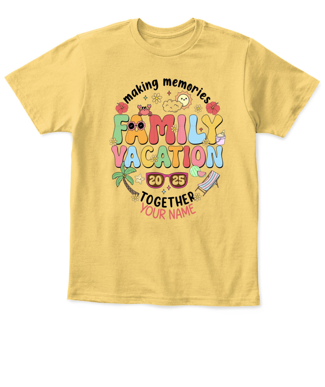 Family Vacation 2025 T-Shirt – Custom Summer Trip Shirt for Family Reunion