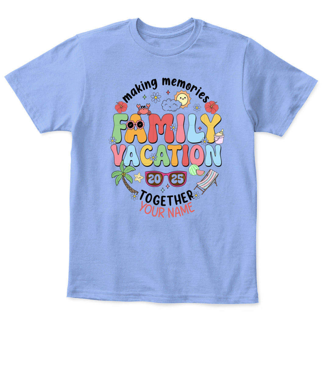 Family Vacation 2025 T-Shirt – Custom Summer Trip Shirt for Family Reunion