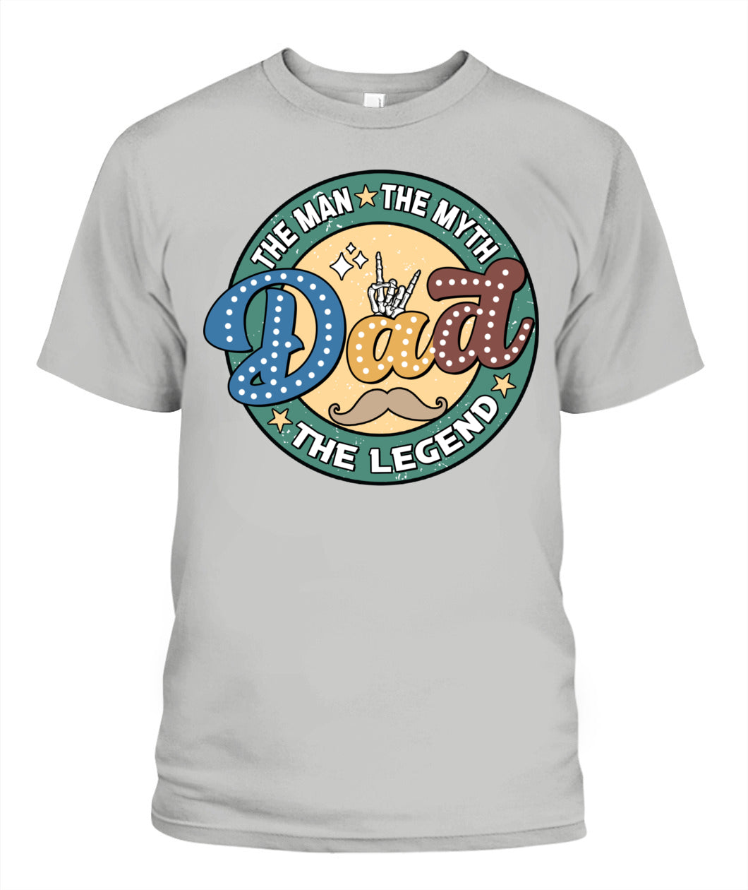 Dad The Man The Myth The Legend T-Shirt – Funny Retro Father’s Day Gift for Dad
