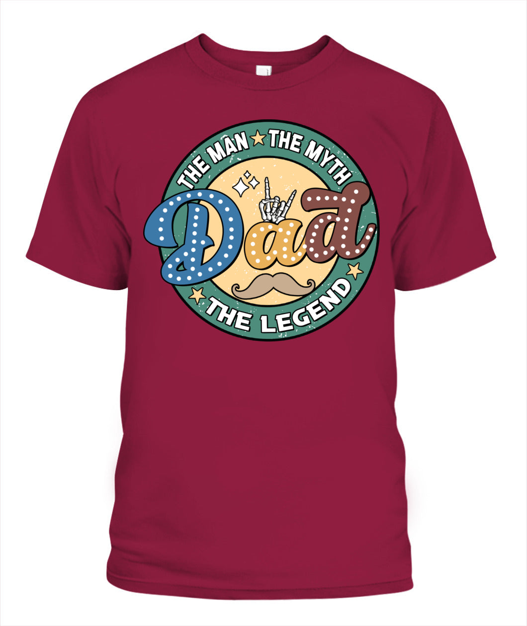 Dad The Man The Myth The Legend T-Shirt – Funny Retro Father’s Day Gift for Dad
