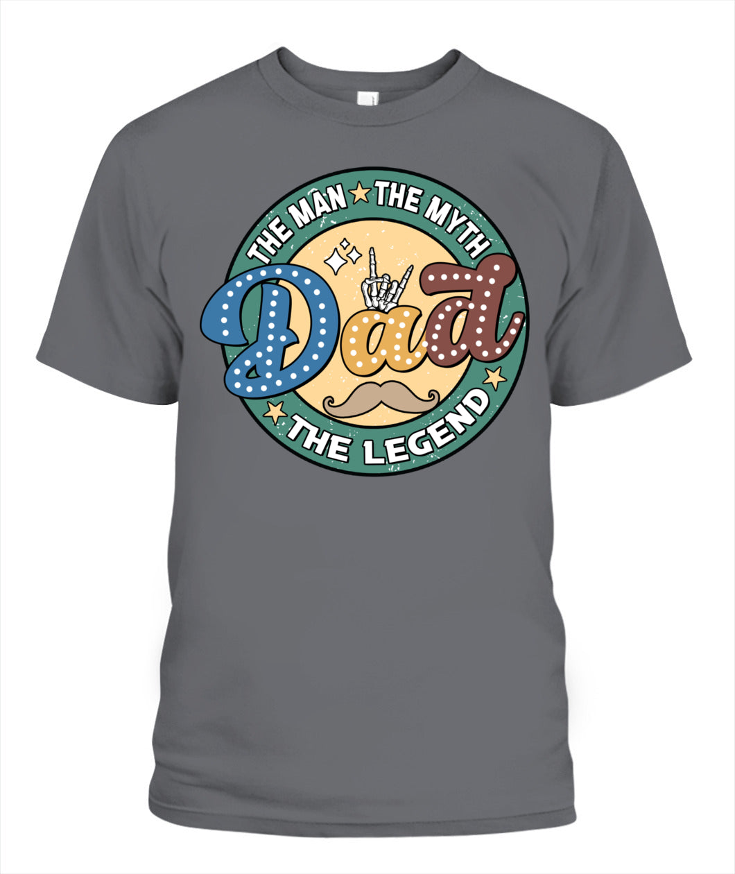 Dad The Man The Myth The Legend T-Shirt – Funny Retro Father’s Day Gift for Dad