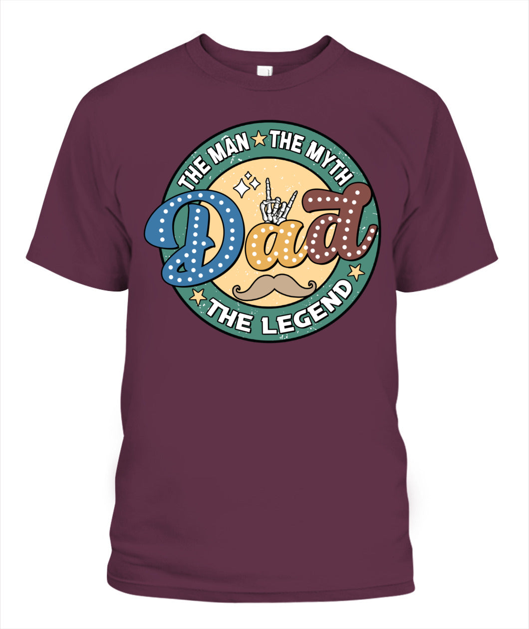 Dad The Man The Myth The Legend T-Shirt – Funny Retro Father’s Day Gift for Dad